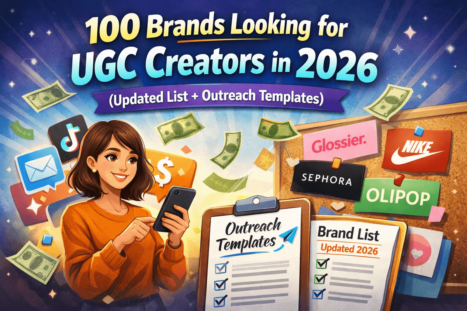 100 Brands Looking for UGC Creators in 2026 (Updated List + Outreach Templates)